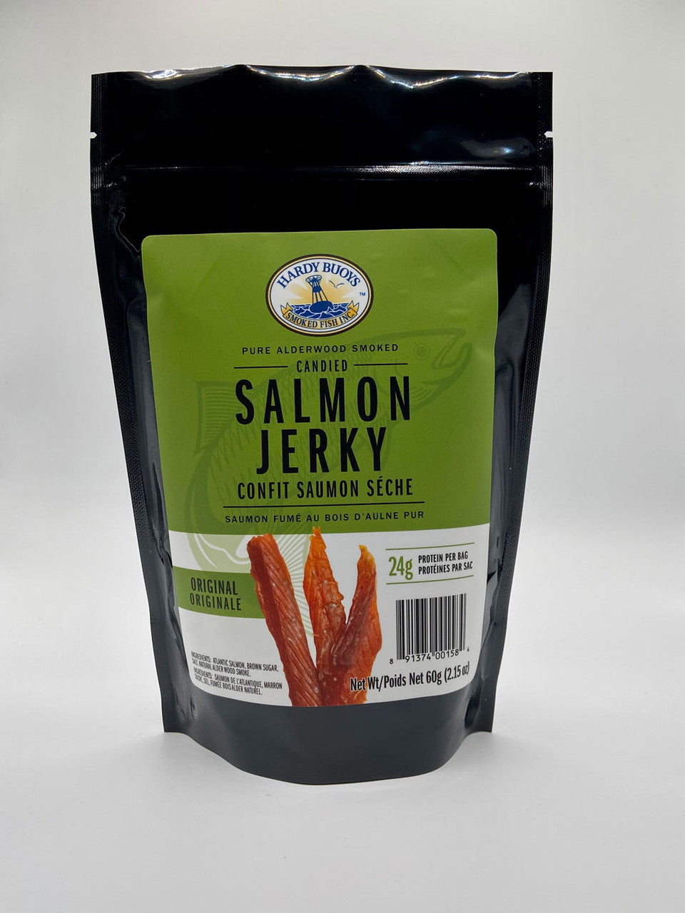 Variety 6 Pack Candied Salmon-Jerky: 2x Original, 2x Maple, 2x Garlic & Pepper